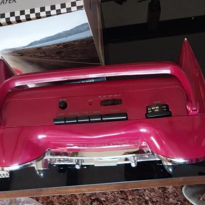 RED '57 CHEVY AM/FM RADIO WITH CASSETTE PLAYER