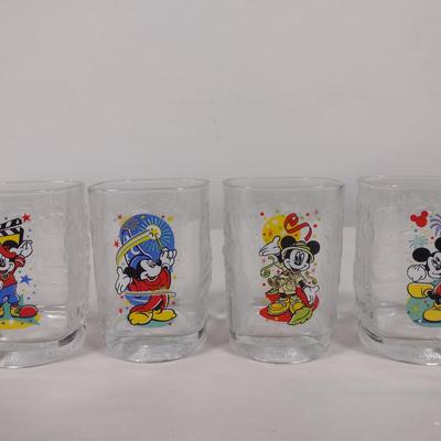 Vintage Walt Disney World 2000 McDonald's Glasses- Set of 4