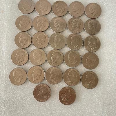 27 Eisenhower dollars - post 1970