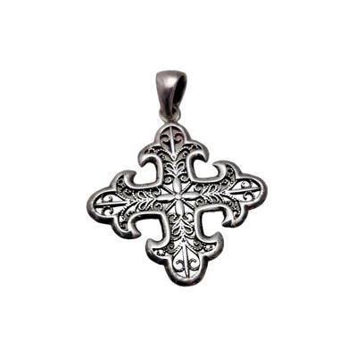 Lot #119D Maltese Style Cross in Sterling Silver
