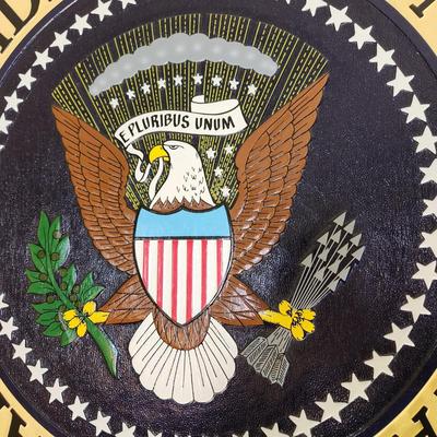 Seal of the President of the United States Mahogany 24" diameter