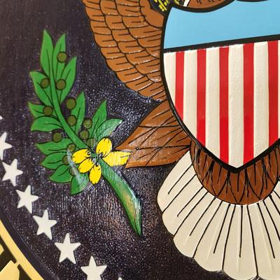 Seal of the President of the United States Mahogany 24" diameter