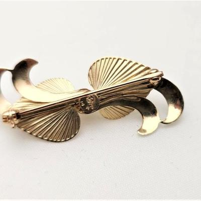 Lot #128D 14kt Gold Brooch with Cultured Pearl