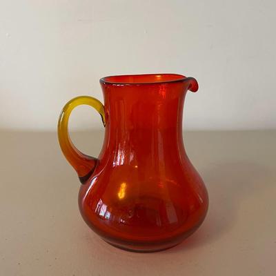 Red Glass Pitcher