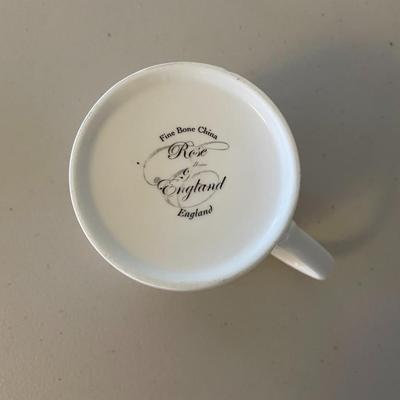 Set of Three Fine Bone China Coffee Mugs