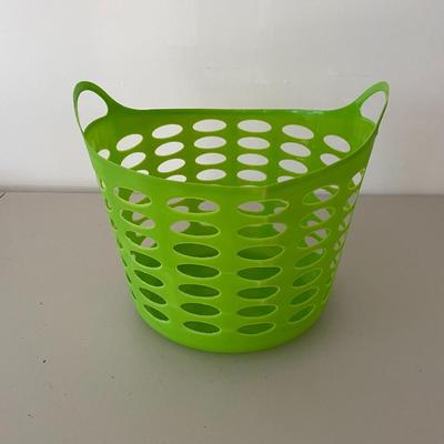 Green Plastic Laundry Basket