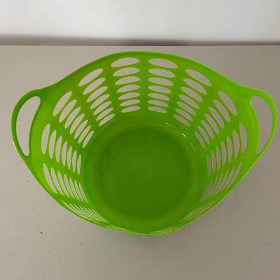 Green Plastic Laundry Basket