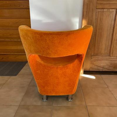Retro Style Orange Arm Chair