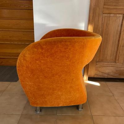 Retro Style Orange Arm Chair
