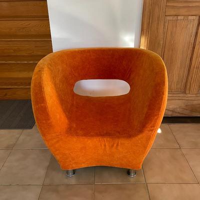 Retro Style Orange Arm Chair