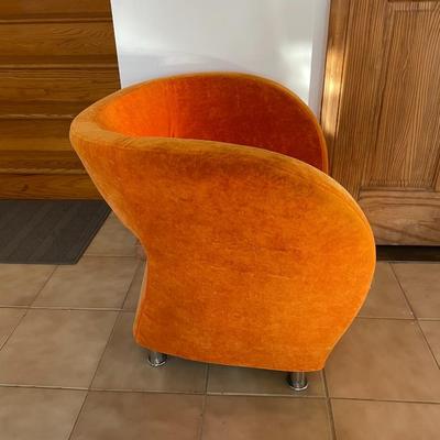 Retro Style Orange Arm Chair