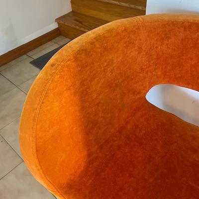 Retro Style Orange Arm Chair