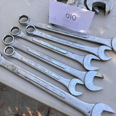 Extra Large Box end Wrenches Lot of 7