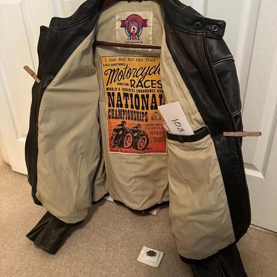 American Motorcycle Association 75th Anniversary Leather Bikers Jacket