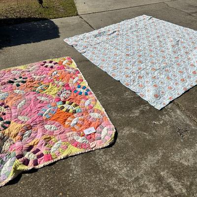 Lot of 2 Vintage quilts - King and Full