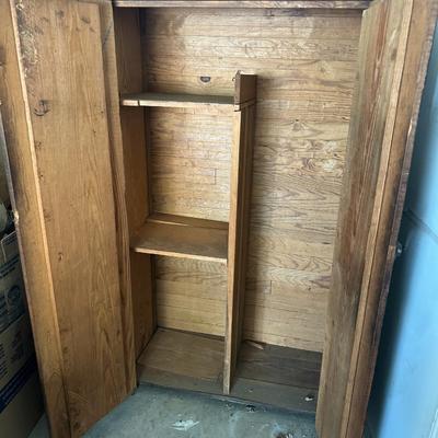 Antique Primitive 2 Door Cabinet