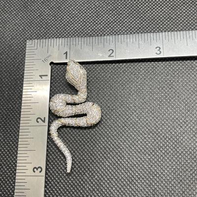 Sparkles rhinestone snake pendant - no markings