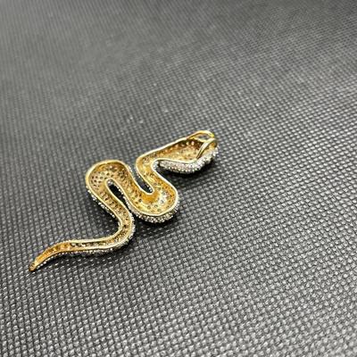 Sparkles rhinestone snake pendant - no markings