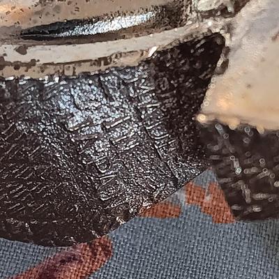 Souvenir salt & pepper boots with toothpick boot and wild west fabric