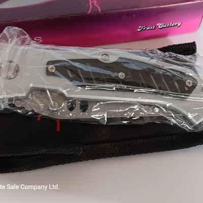 Two new pocketknives Storm Chaser III Frost cutlery and Bandit II NIB ðŸŽ…