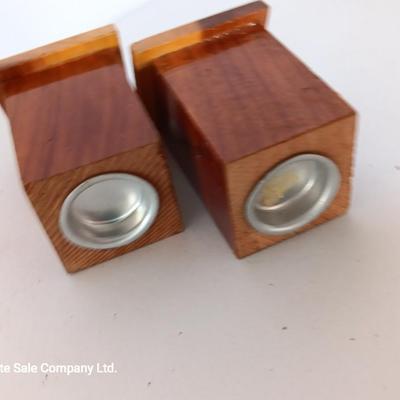 Ma & Pa outhouse salt & pepper shakers with tin art water pump planter