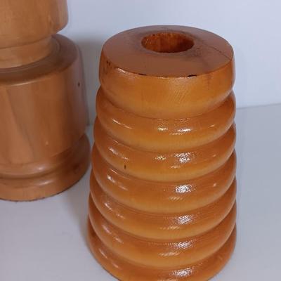 Decorative Wood lathed vases and mug