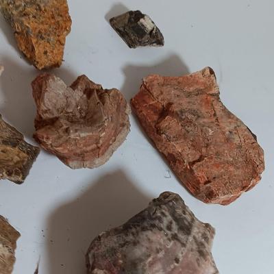 Rock collection - blue stones - agate - and others