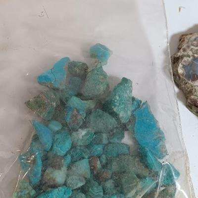 Rock collection - agate slabs - shales and more