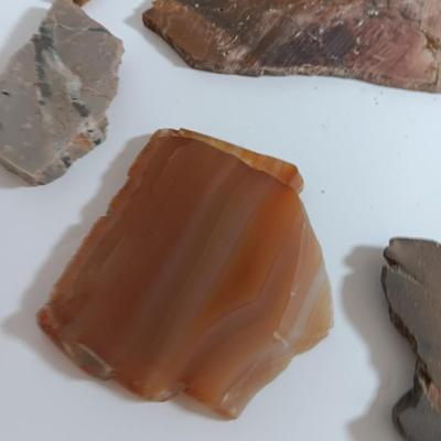 Rock collection - agate slabs - shales and more