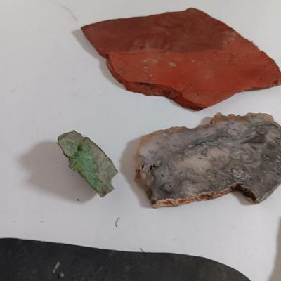 Rock collection - agate slabs - shales and more