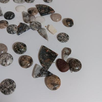Stones for jewelry making some already shaped others are raw stones minerals rock collection