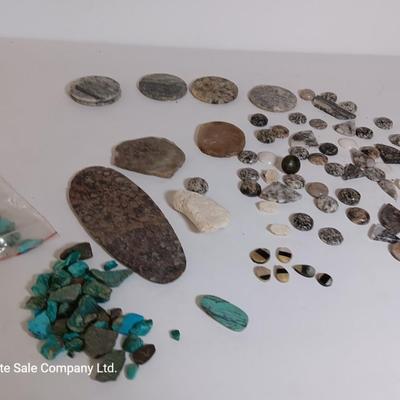 Stones for jewelry making some already shaped others are raw stones minerals rock collection