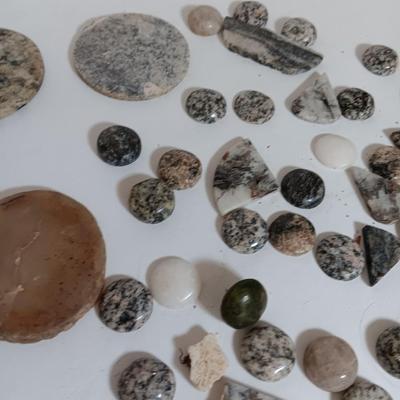 Stones for jewelry making some already shaped others are raw stones minerals rock collection