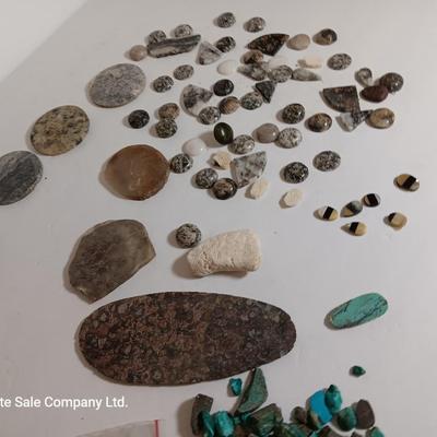 Stones for jewelry making some already shaped others are raw stones minerals rock collection