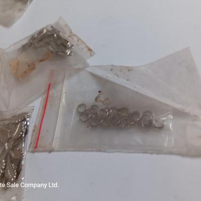 Assortment of Jewelry making supplies - ear rings - necklaces - pendent mounts