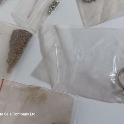 Assortment of Jewelry making supplies - ear rings - necklaces - pendent mounts