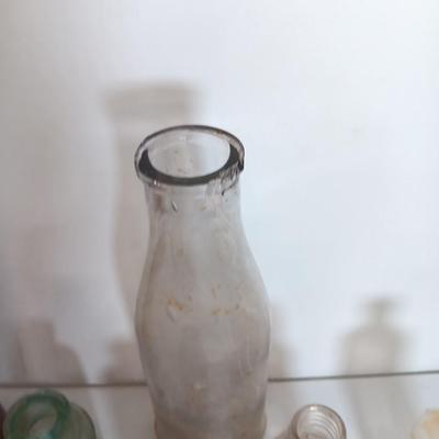 Antique glass bottles -