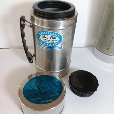 Vintage thermoses Stanley and Uno-vac