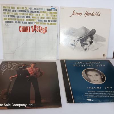 James Hedricks - Chart busters - Linda Ronstadt - and Jim & Ginger records LP's
