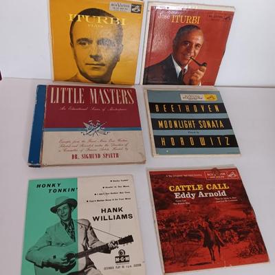 Records 45's Hank Williams - Eddy Arnold - Little master0- and more