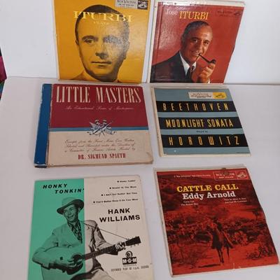 Records 45's Hank Williams - Eddy Arnold - Little master0- and more