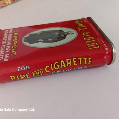 Prince Albert tin with smaller Price Albert tin and a vintage Cigar box