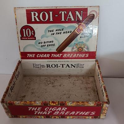 Prince Albert tin with smaller Price Albert tin and a vintage Cigar box