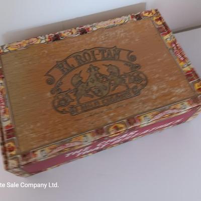 Prince Albert tin with smaller Price Albert tin and a vintage Cigar box