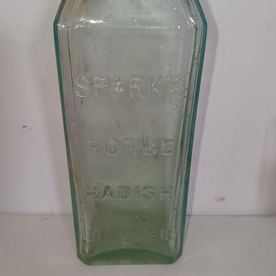 Antique embossed glass bottles - Denver - Lydia Pinkham's Vegi compound and others