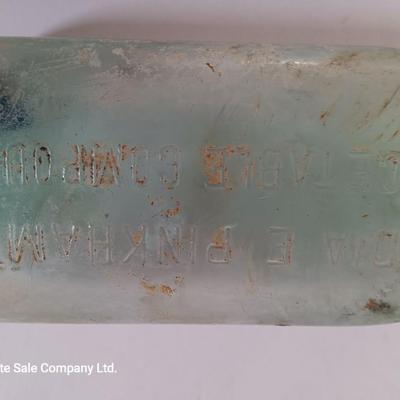 Antique embossed glass bottles - Denver - Lydia Pinkham's Vegi compound and others