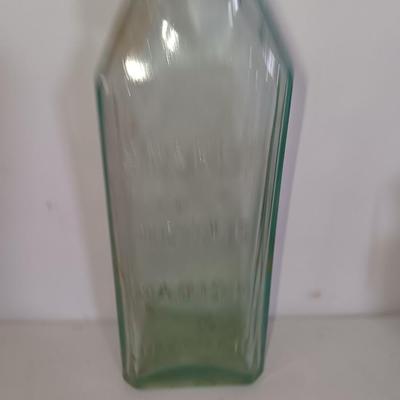 Antique embossed glass bottles - Denver - Lydia Pinkham's Vegi compound and others