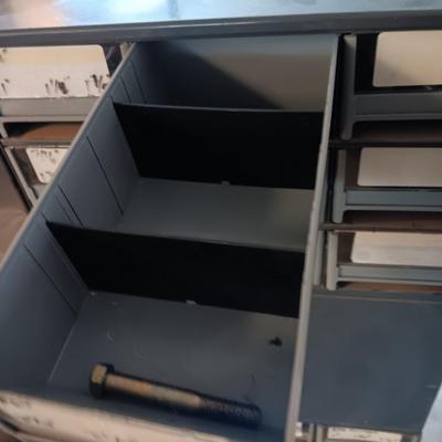 Very handy - Commercial Swiveling hardware organizer - cube storage.