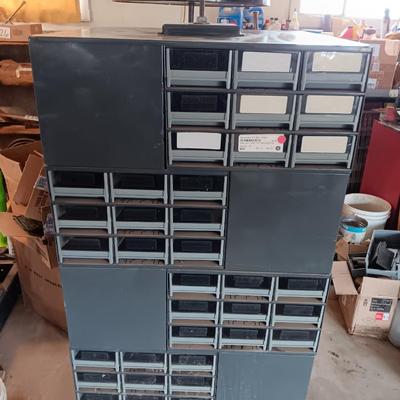 Very handy - Commercial Swiveling hardware organizer - cube storage.