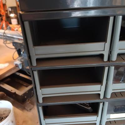Very handy - Commercial Swiveling hardware organizer - cube storage.